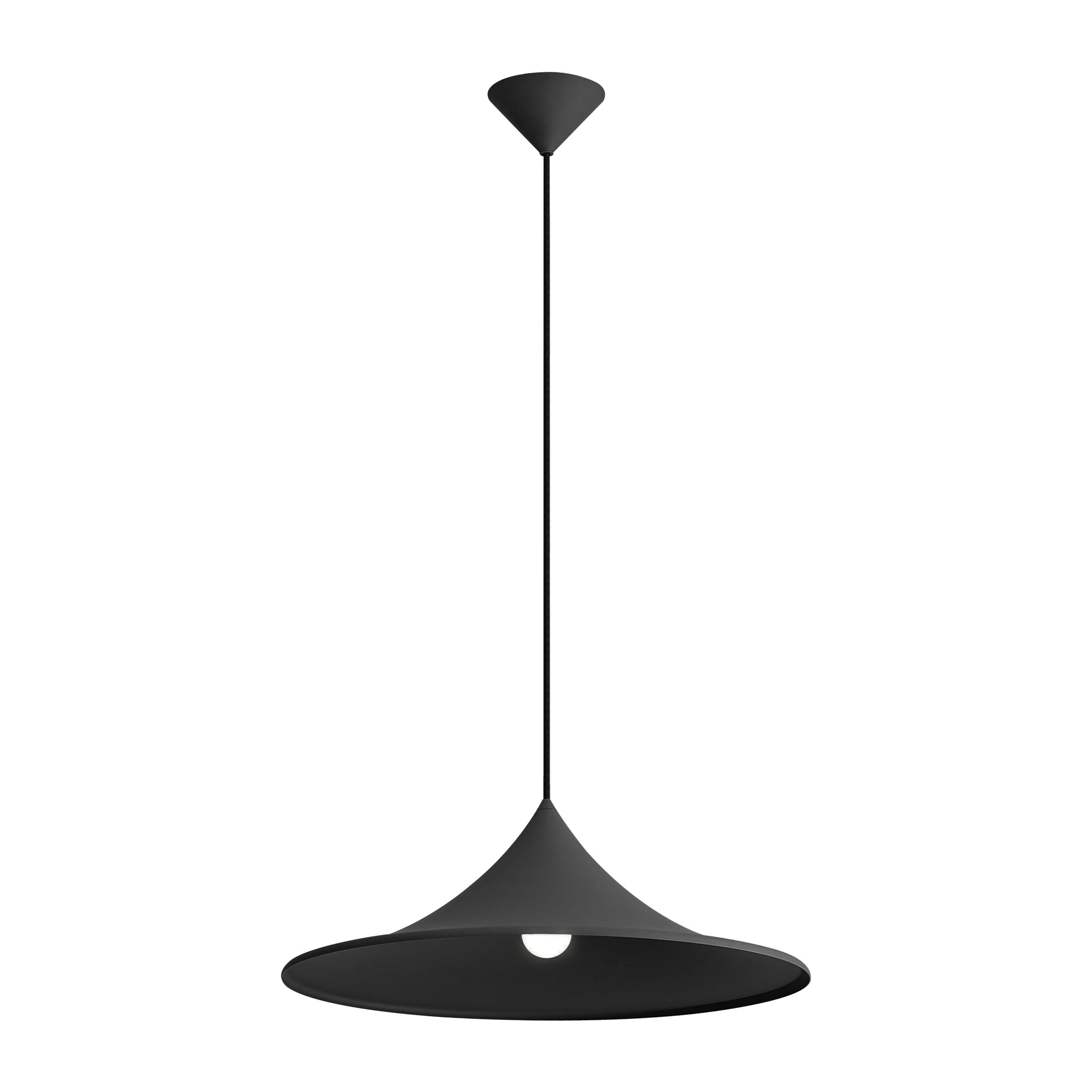 Vistara 20" LED Pendant - Sand Black / Sand Black / Black - Golden Lighting