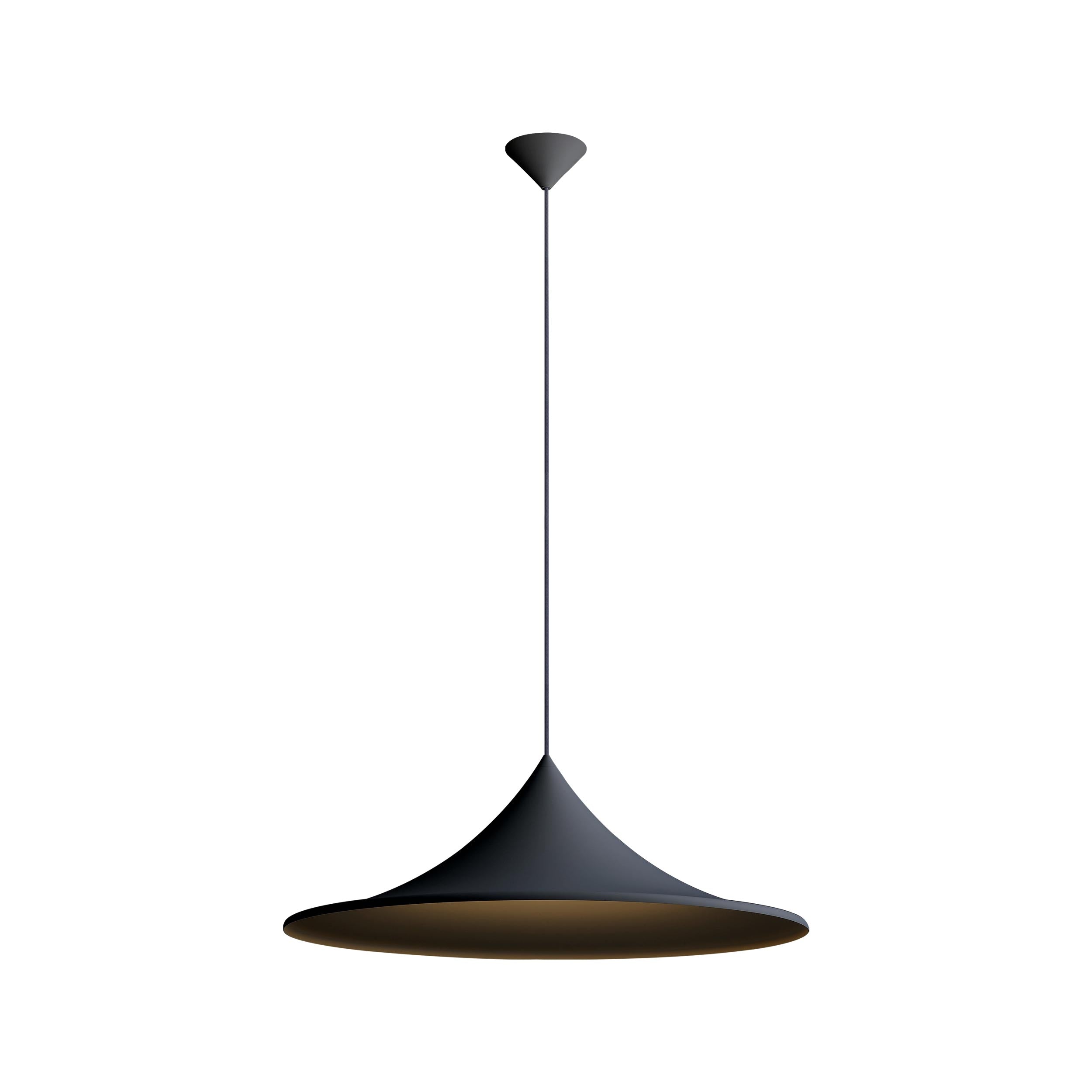 Vistara 28" LED Pendant - Sand Black / Sand Black / Black - Golden Lighting