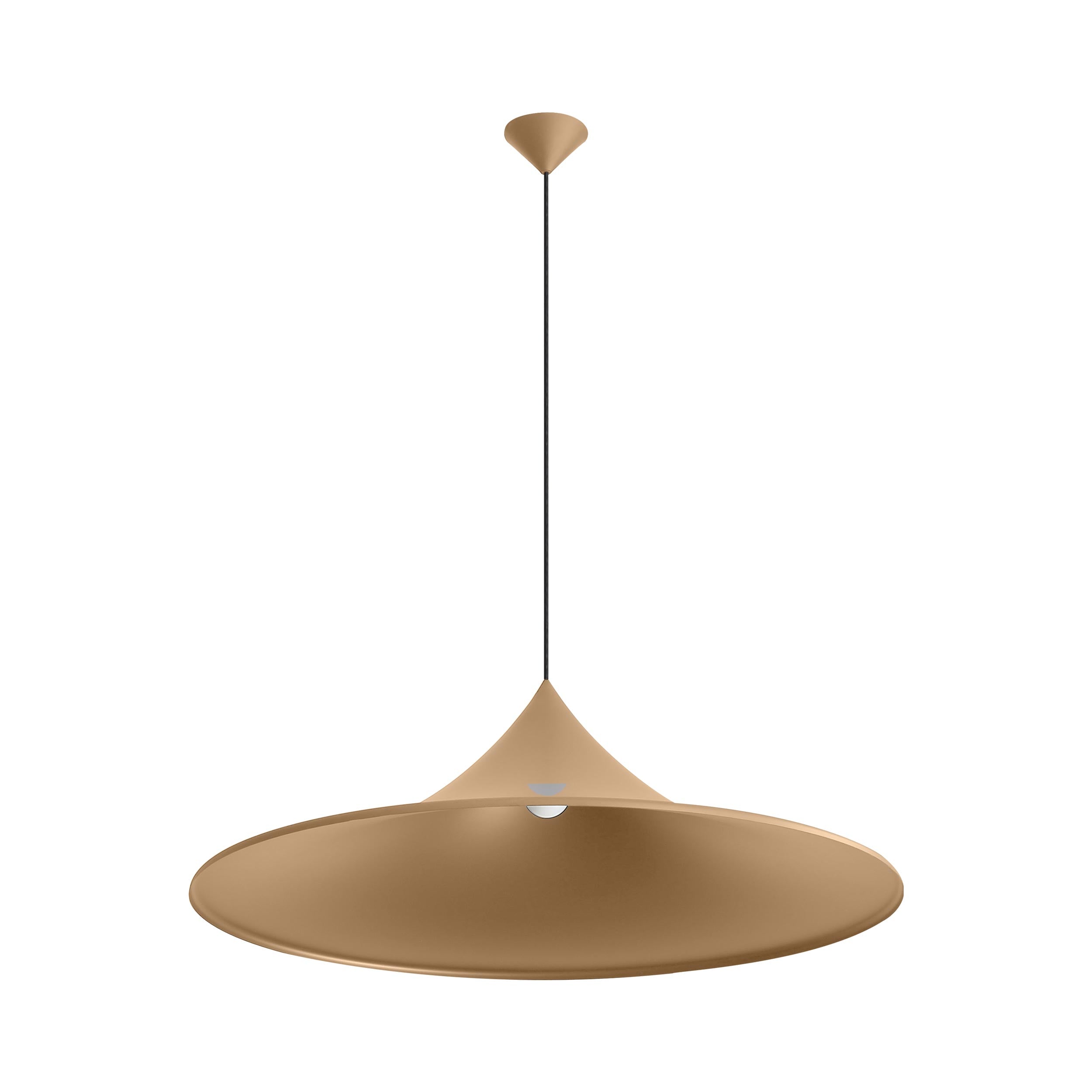 Vistara 35" LED Pendant - Latte / Latte / Bronze - Golden Lighting