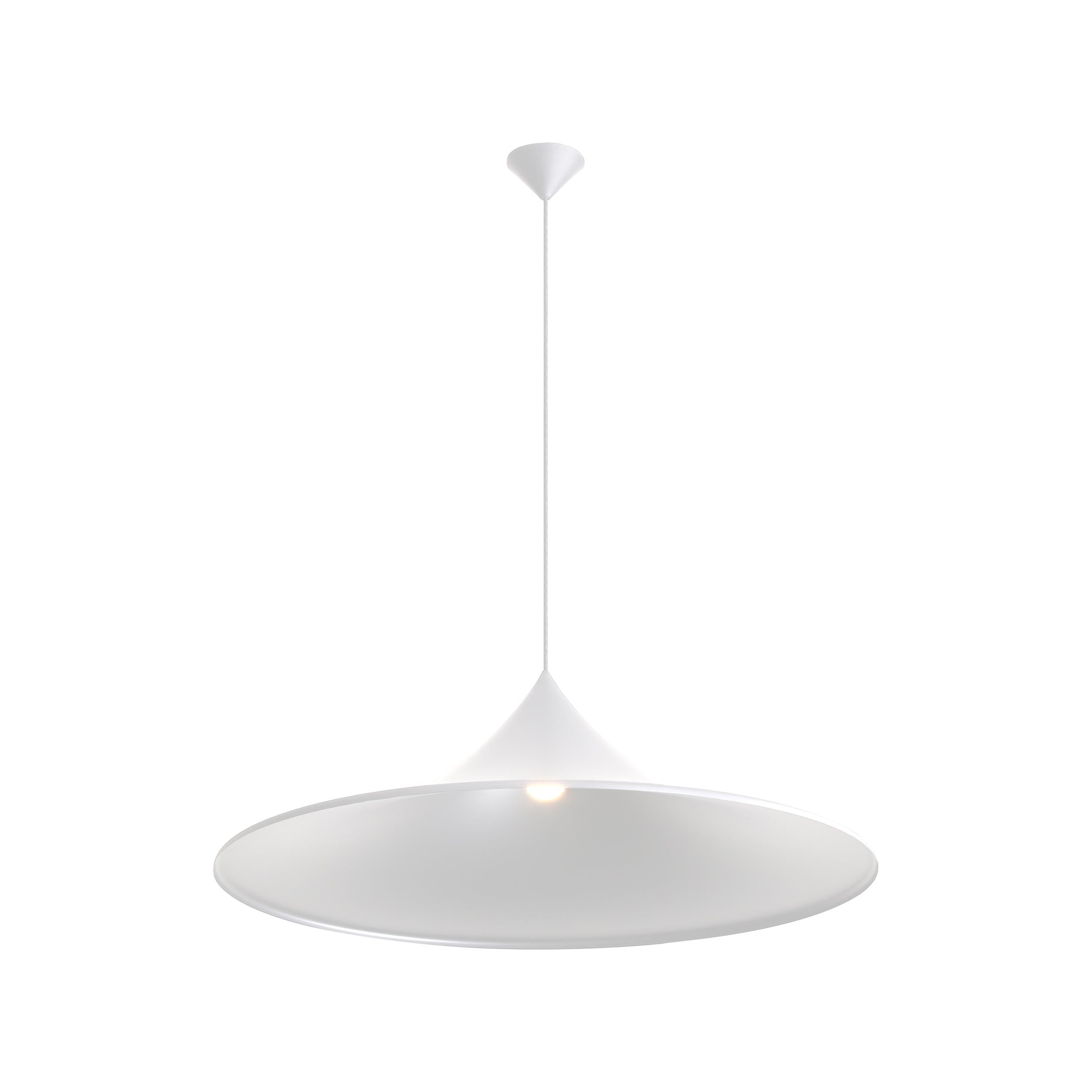Golden Lighting Vistara 1-light 35in Pendant in Sand White