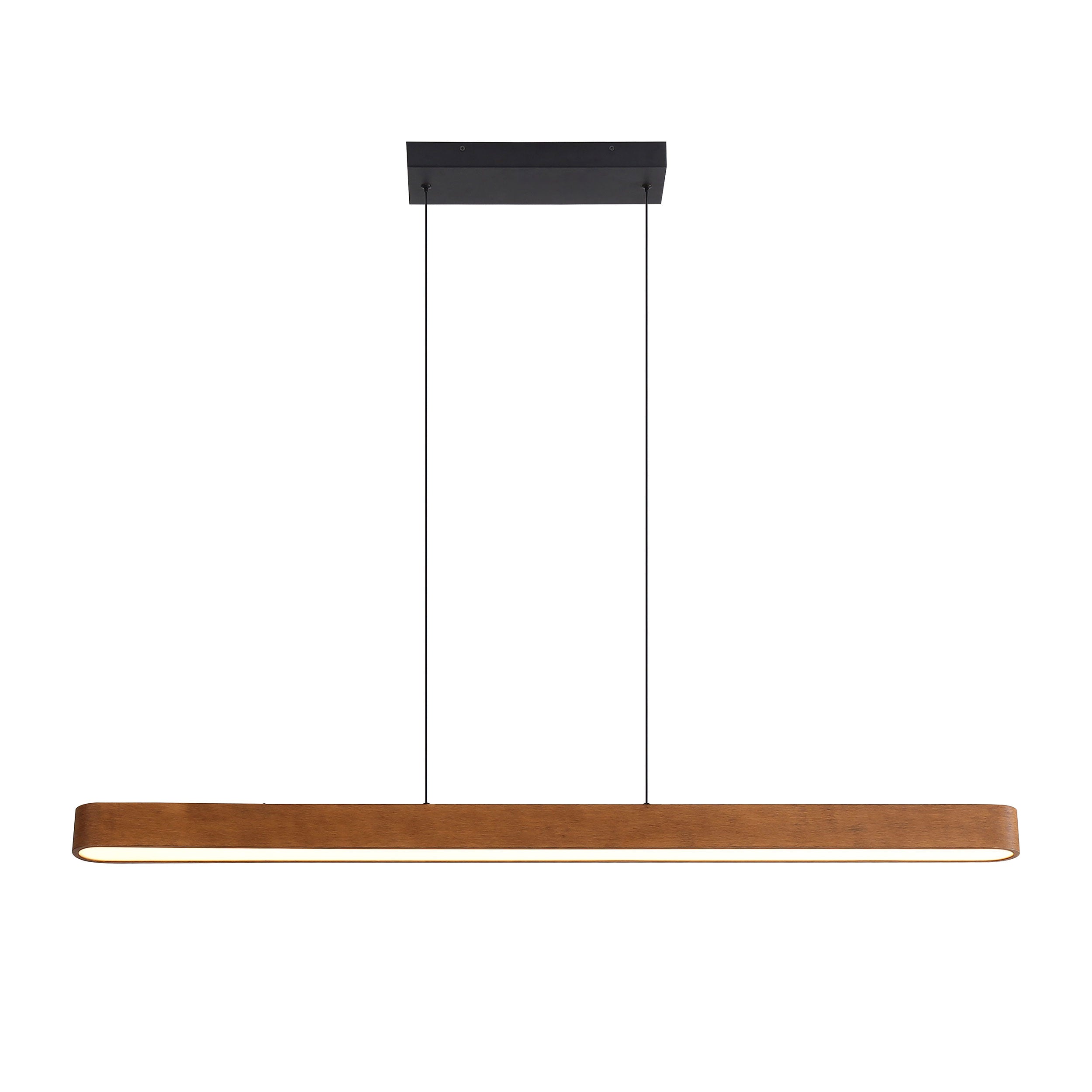 Silva Integrated LED Pendant in Walnut
