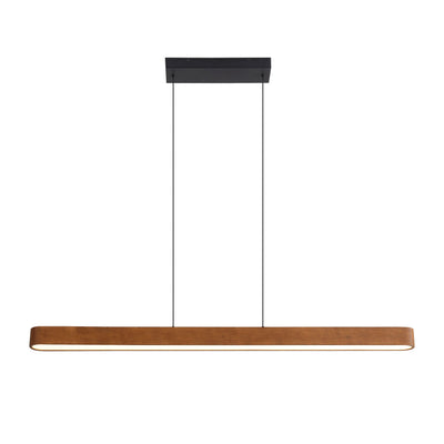 Silva Integrated LED Pendant in Walnut - Golden Lighting