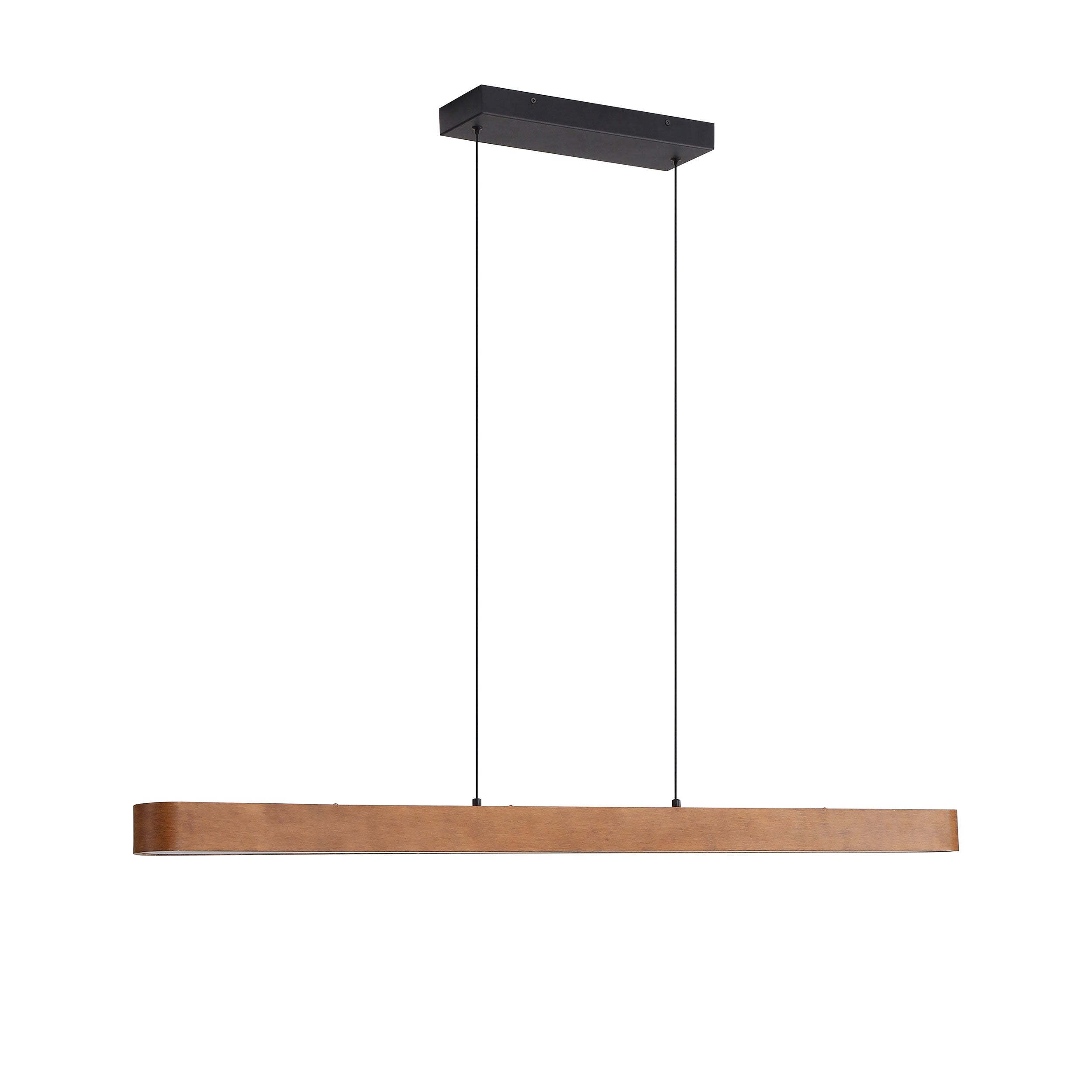 Silva Integrated LED Pendant in Walnut