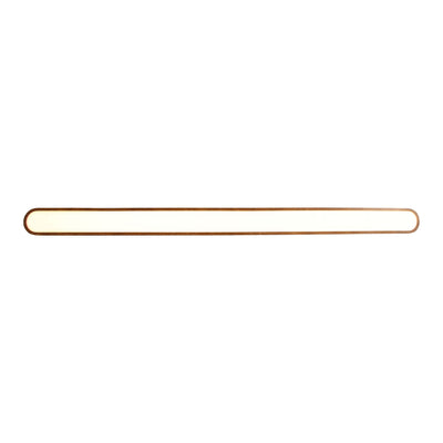 Silva Integrated LED Pendant in Walnut, view from below - Golden Lighting