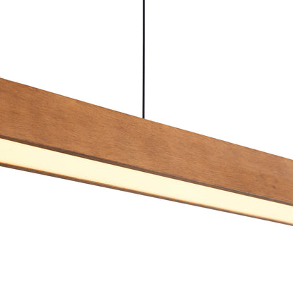 Silva Integrated LED Pendant in Walnut