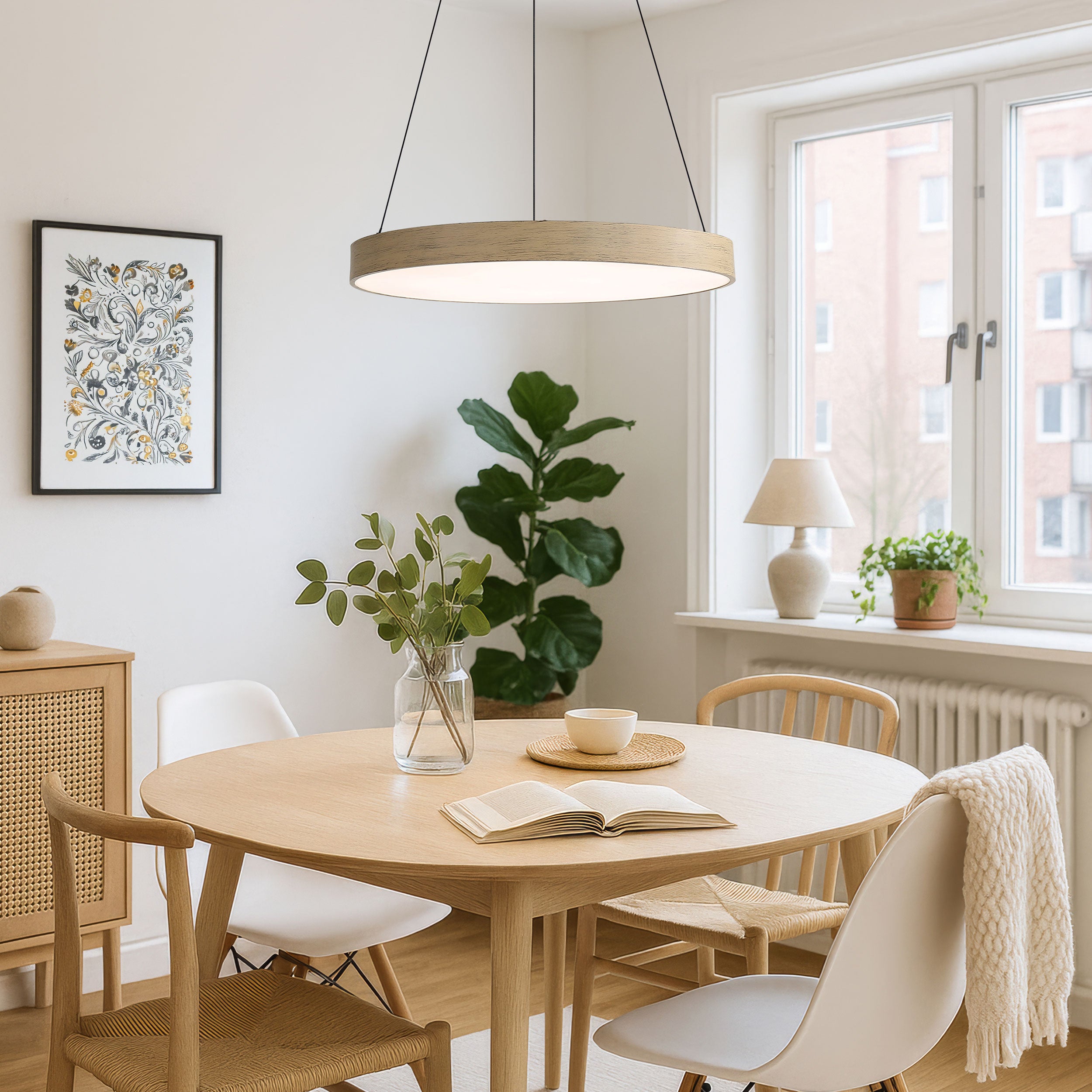 Anello Integrated LED Pendant in Driftwood