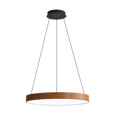 Anello Integrated LED Pendant in Walnut
