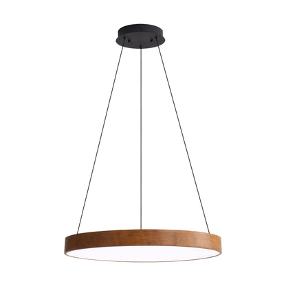 Anello Integrated LED Pendant in Walnut