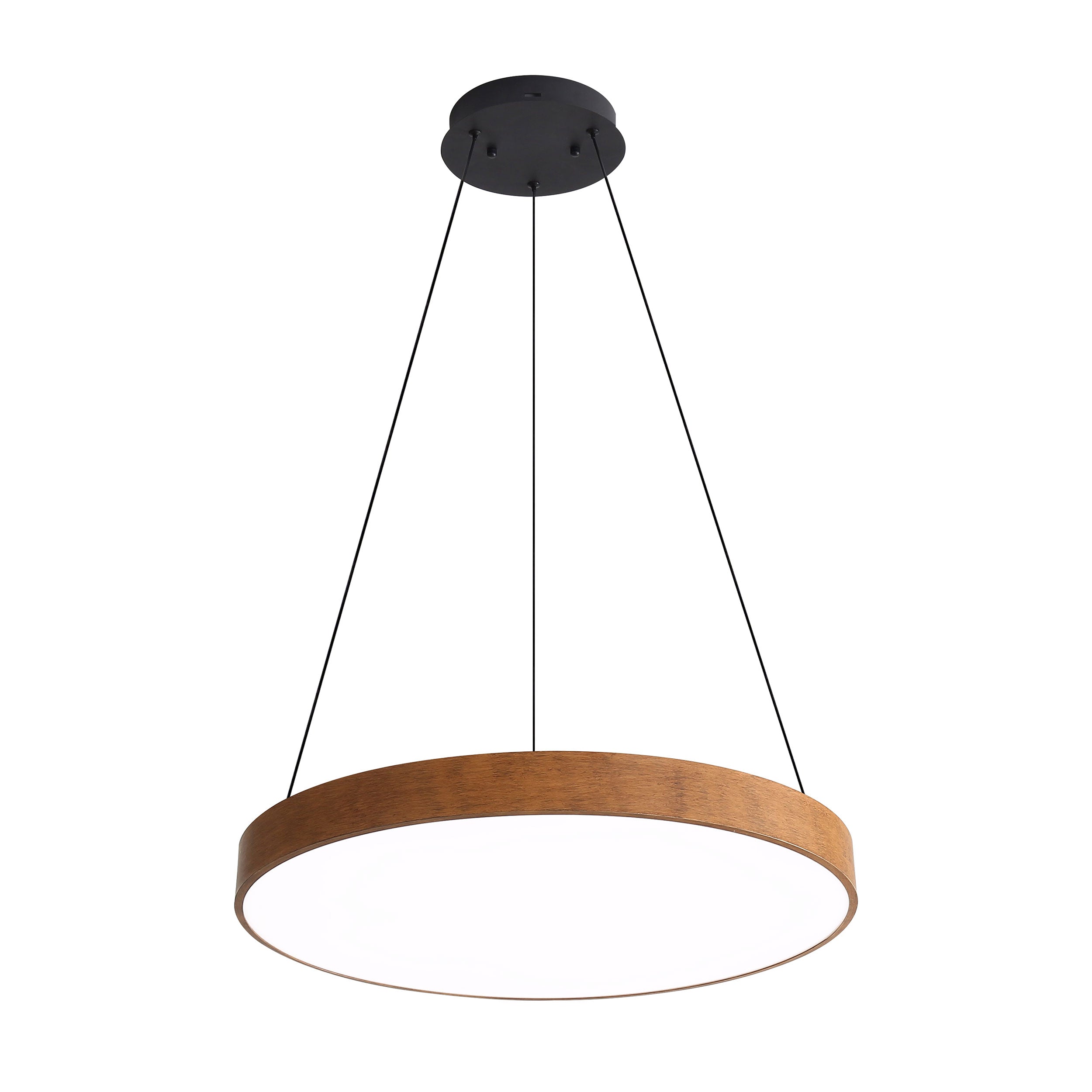 Anello Integrated LED Pendant in Walnut