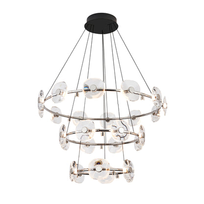 Ziva by Golden Lighting Celestia 26-light Integrated LED Chandelier in Chrome