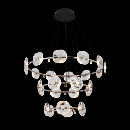 Ziva by Golden Lighting Celestia 26-light Integrated LED Chandelier in Chrome - - Golden Lighting