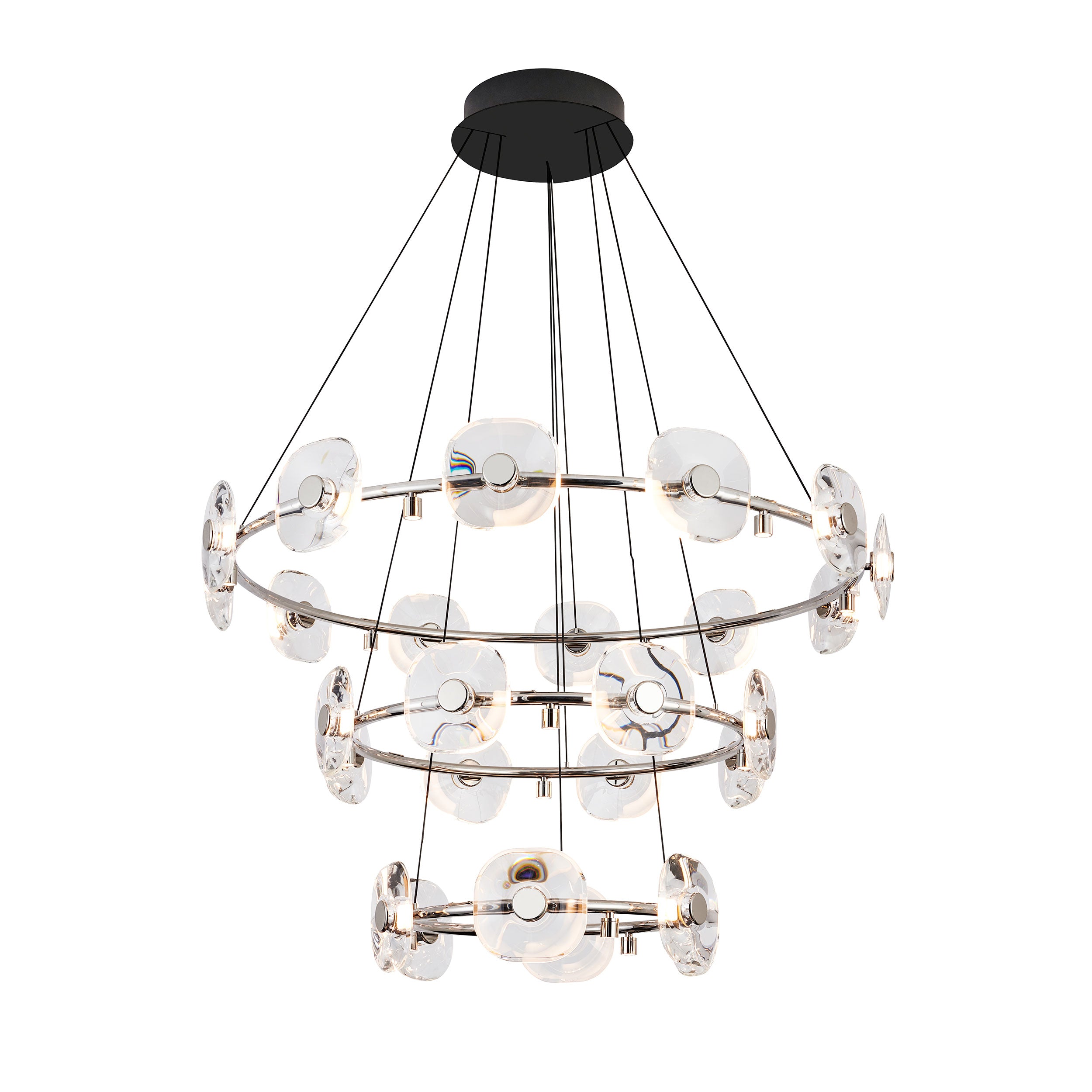 Ziva by Golden Lighting Celestia 26-light Integrated LED Chandelier in Chrome - Default Title - Golden Lighting