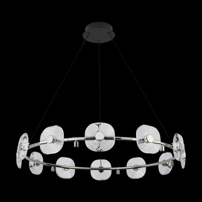Celestia LED 12 Light Chandelier in Chrome - - Golden Lighting