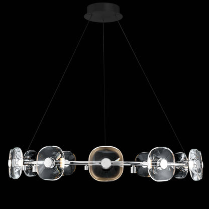 Ziva by Golden Lighting Celestia 12-light Integrated LED Chandelier in Chrome - - Golden Lighting