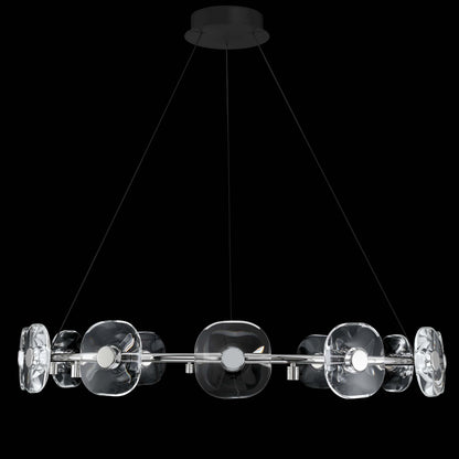 Ziva by Golden Lighting Celestia 12-light Integrated LED Chandelier in Chrome - - Golden Lighting