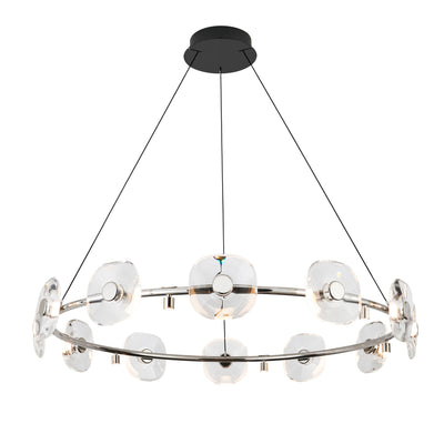 Ziva by Golden Lighting Celestia 12-light Integrated LED Chandelier in Chrome - Default Title - Golden Lighting