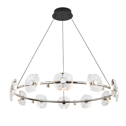 Ziva by Golden Lighting Celestia 12-light Integrated LED Chandelier in Chrome