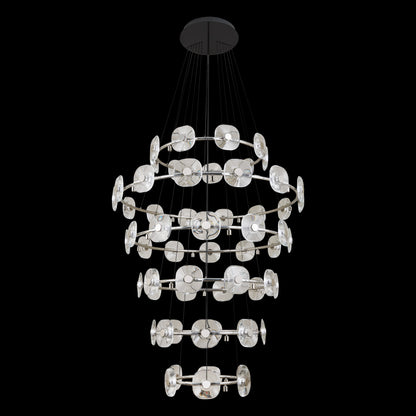 Ziva by Golden Lighting Celestia 59-light Integrated LED Chandelier in Chrome - - Golden Lighting