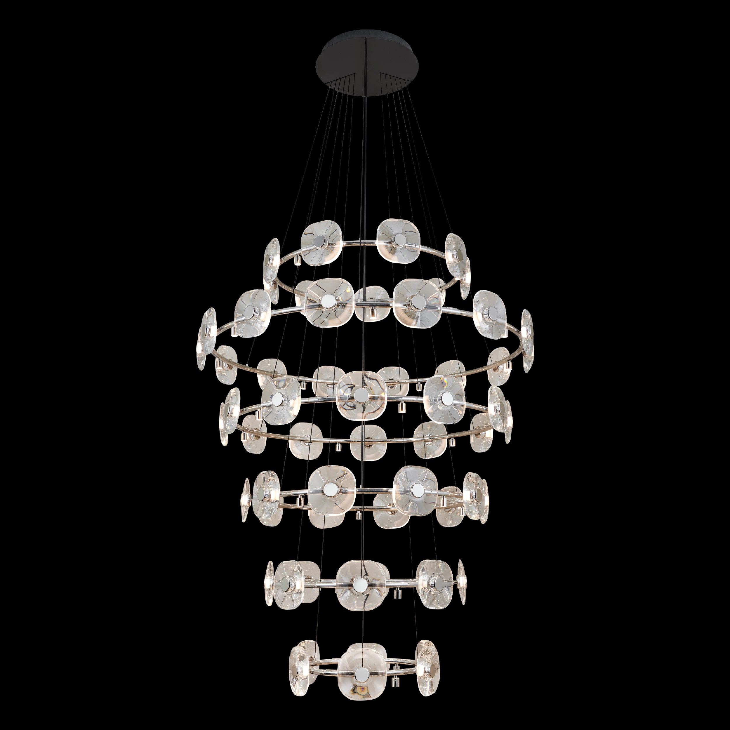 Ziva by Golden Lighting Celestia 59-light Integrated LED Chandelier in Chrome