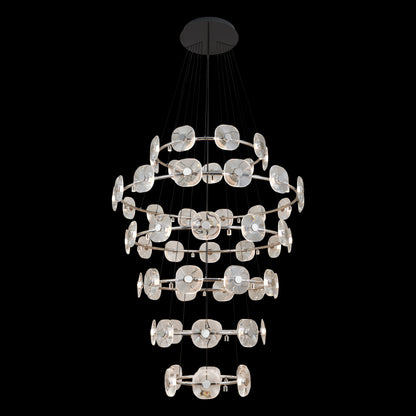 Ziva by Golden Lighting Celestia 59-light Integrated LED Chandelier in Chrome - - Golden Lighting