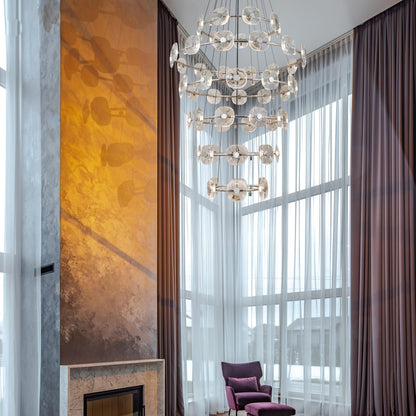 Ziva by Golden Lighting Celestia 59-light Integrated LED Chandelier in Chrome - - Golden Lighting