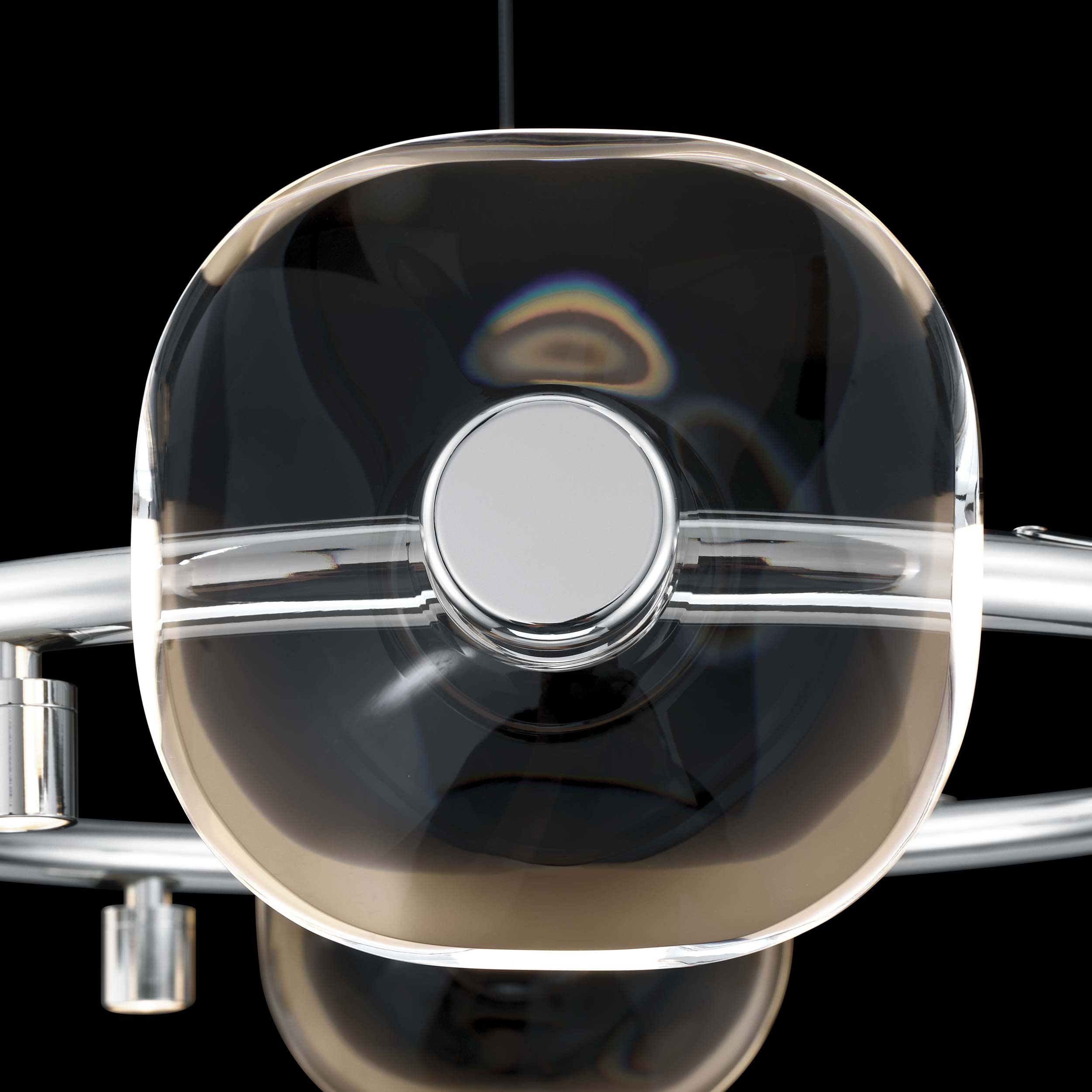 Ziva by Golden Lighting Celestia 6-light Integrated LED Chandelier in Chrome