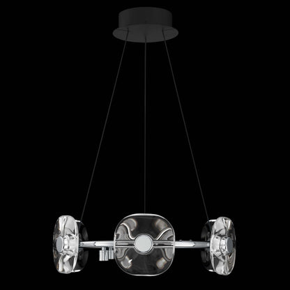 Ziva by Golden Lighting Celestia 6-light Integrated LED Chandelier in Chrome - - Golden Lighting