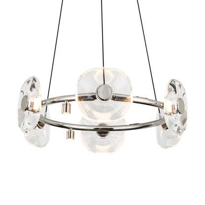Ziva by Golden Lighting Celestia 6-light Integrated LED Chandelier in Chrome - Default Title - Golden Lighting
