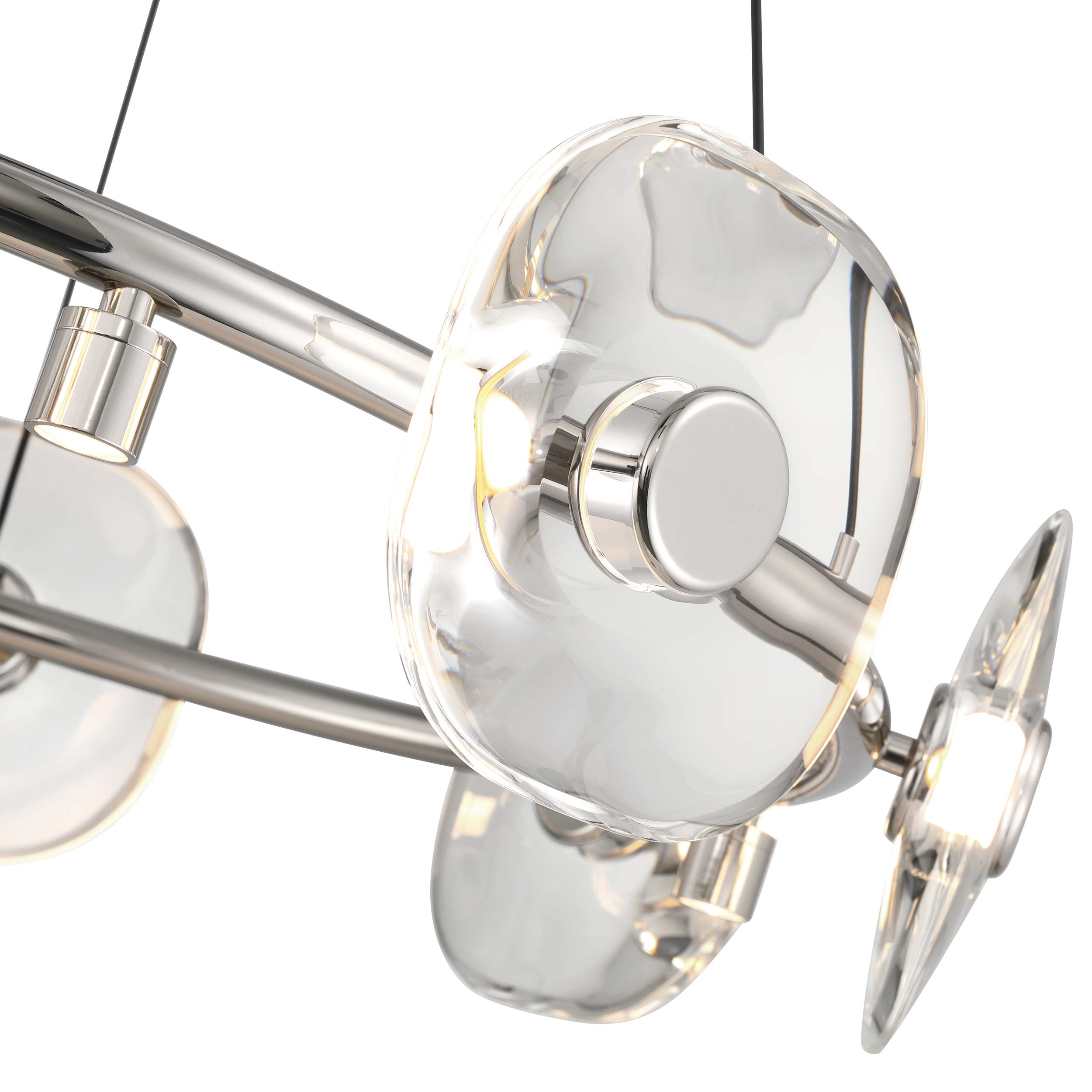 Ziva by Golden Lighting Celestia 26-light Integrated LED Chandelier in Chrome - - Golden Lighting