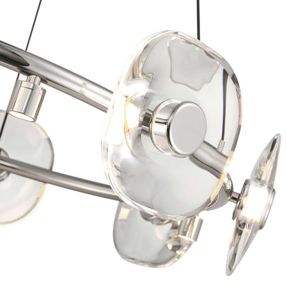 Ziva by Golden Lighting Celestia 26-light Integrated LED Chandelier in Chrome - - Golden Lighting