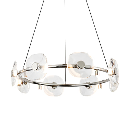 Ziva by Golden Lighting Celestia 8-light Integrated LED Chandelier in Chrome