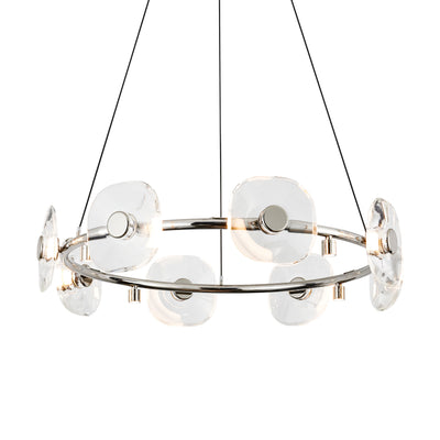 Ziva by Golden Lighting Celestia 8-light Integrated LED Chandelier in Chrome - Default Title - Golden Lighting