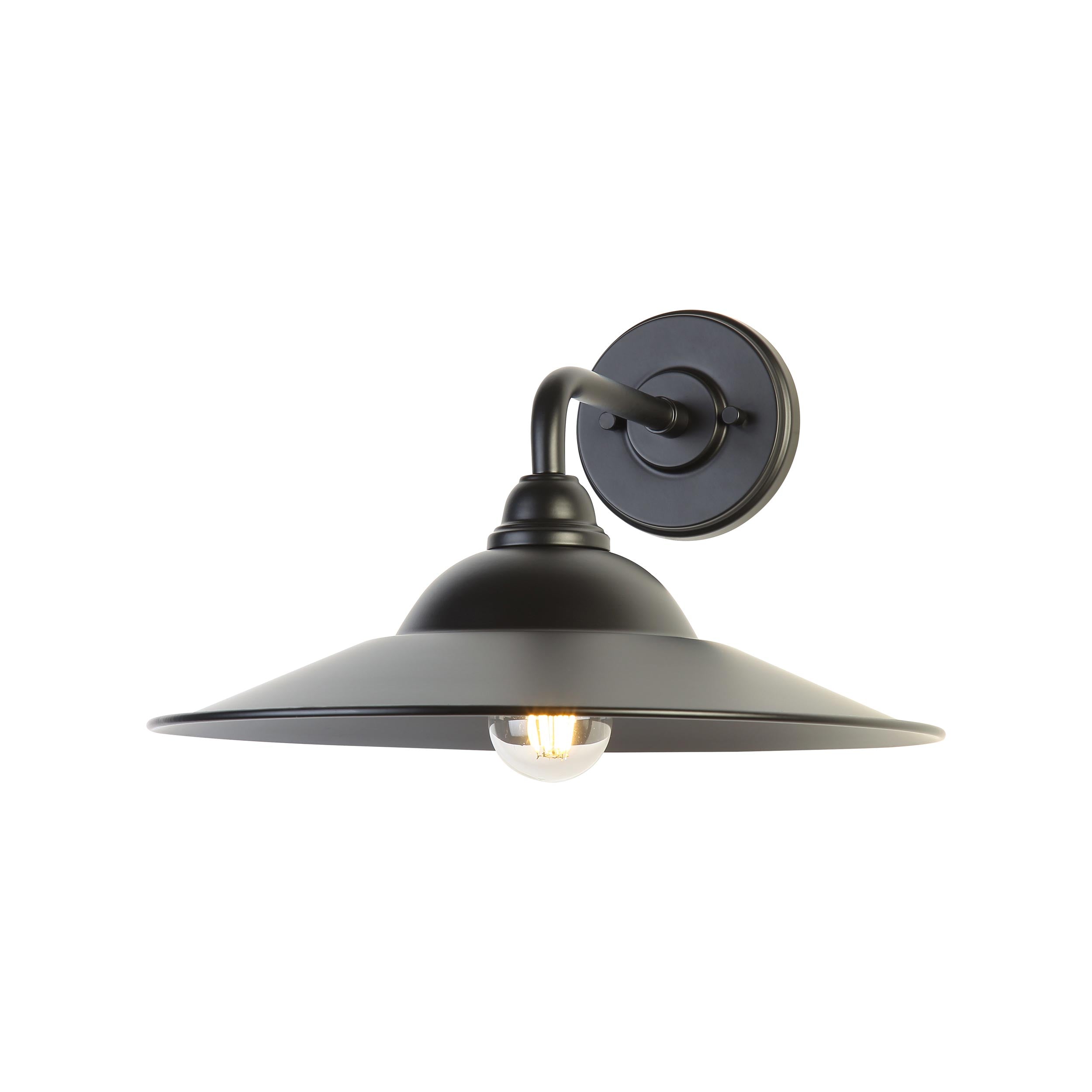 Yep by Golden Lighting Croma 1-light Wall Sconce in Matte Black shade - - Golden Lighting