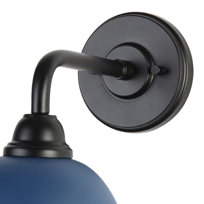 Yep by Golden Lighting Croma 1-light Wall Sconce in Matte Blue shade - - Golden Lighting