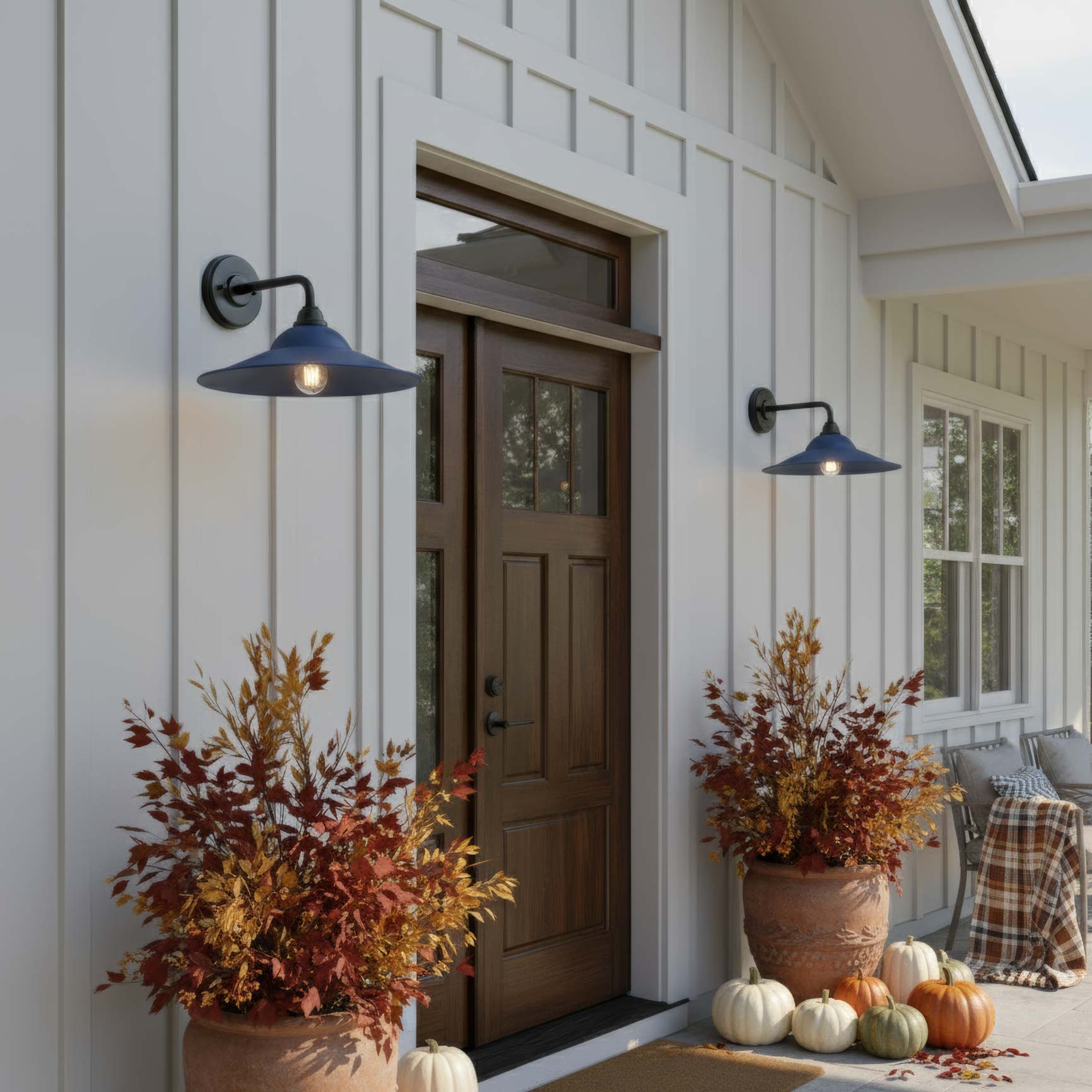 Yep by Golden Lighting Croma 1-light Wall Sconce in Matte Blue shade - - Golden Lighting