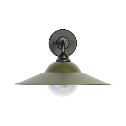 Yep by Golden Lighting Croma 1-light Wall Sconce in Matte Pine shade and Seeded Glass Ball - - Golden Lighting
