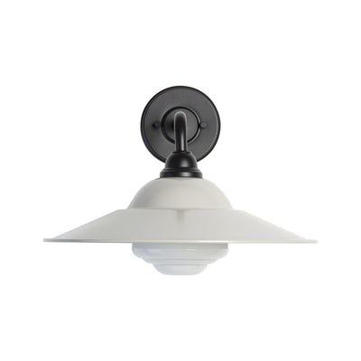 Yep by Golden Lighting Croma 1-light Wall Sconce in Warm Gray shade and White Bell Glass - - Golden Lighting