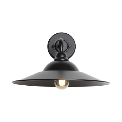 Yep by Golden Lighting Croma 1-light Wall Sconce in Matte Black shade - Default Title - Golden Lighting