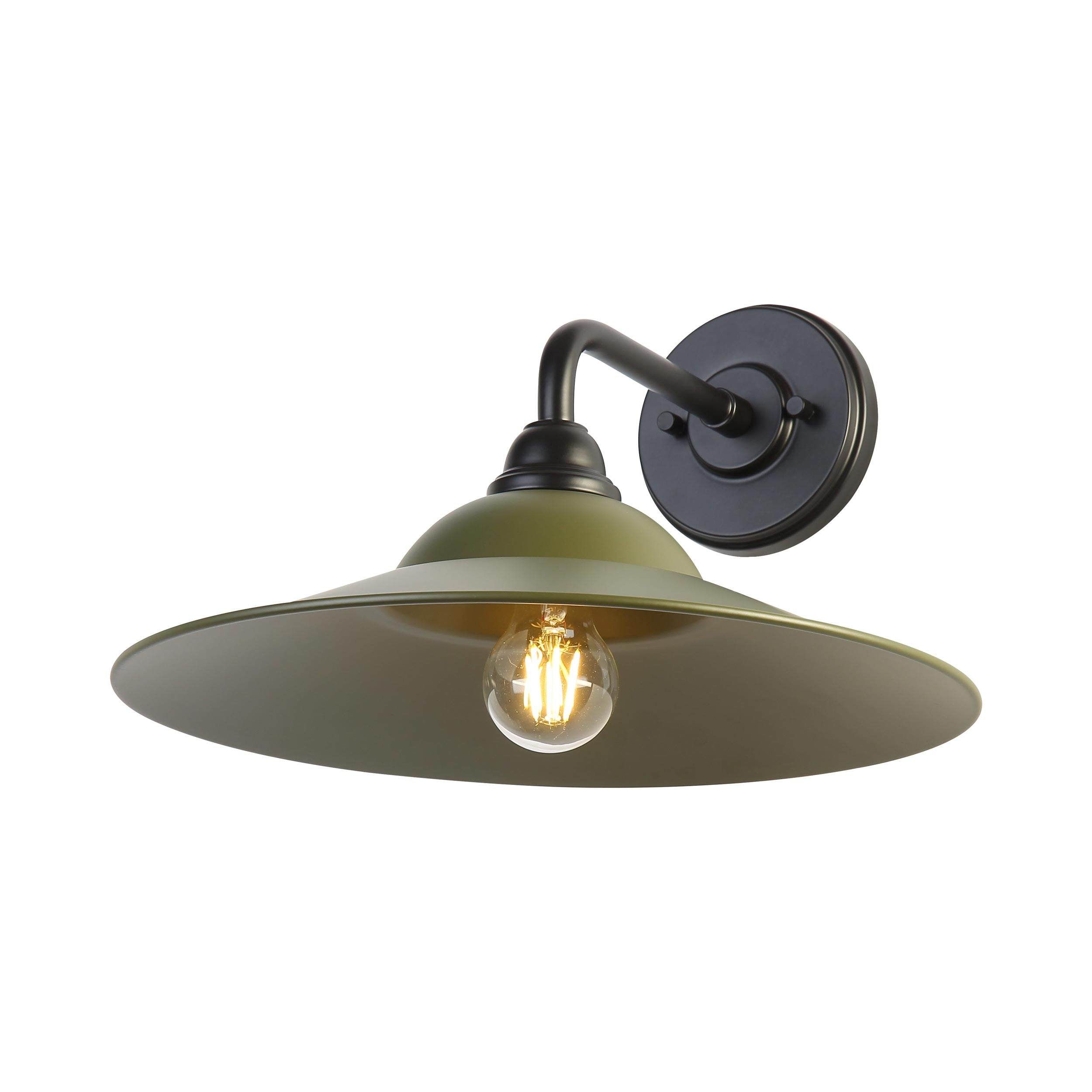 Yep by Golden Lighting Croma 1-light Wall Sconce in Matte Pine shade