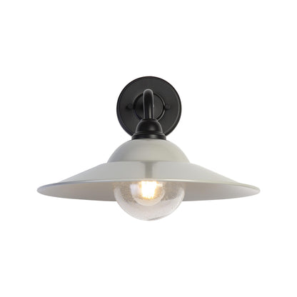 Yep by Golden Lighting Croma 1-light Wall Sconce in Warm Gray shade and Seeded Glass Ball