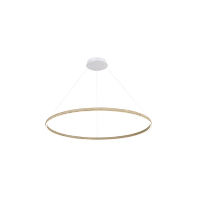 Veritas LED Ring Chandelier - Driftwood (DW) / 35" - Golden Lighting