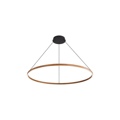 Veritas 35" Bi-directional LED Chandelier in Walnut - - Golden Lighting