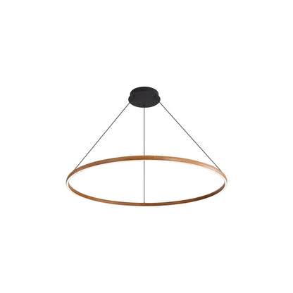 Veritas 35" Bi-directional LED Chandelier in Walnut - - Golden Lighting
