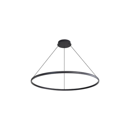 Veritas - 35" Chandelier - Sand Black / No Shade / N/A - Golden Lighting