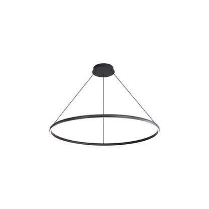 Golden Lighting Veritas Integrated LED 35in Chandelier in Sand Black