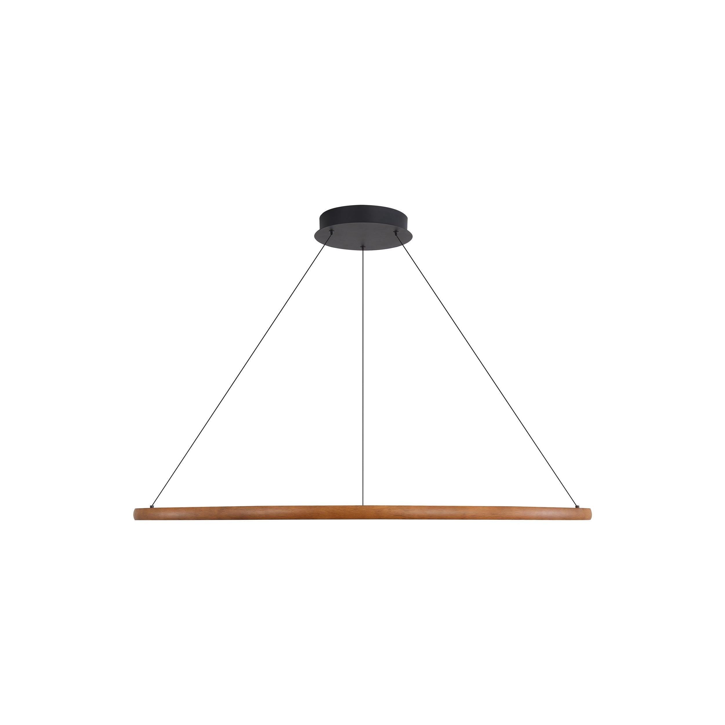 Veritas 47" Bi-directional LED Chandelier in Walnut - - Golden Lighting