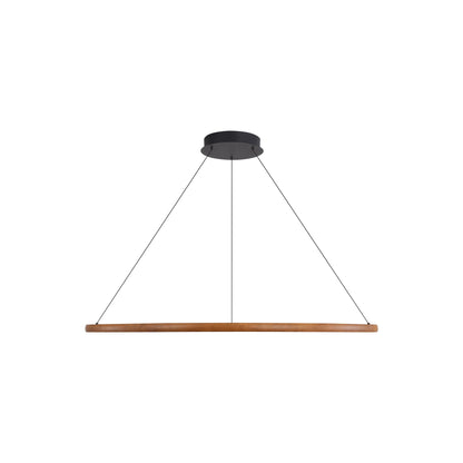 Veritas 47" Bi-directional LED Chandelier in Walnut - - Golden Lighting