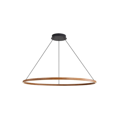 Veritas 47" Bi-directional LED Chandelier in Walnut - - Golden Lighting