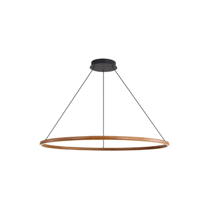 Veritas 47" Bi-directional LED Chandelier in Walnut - - Golden Lighting
