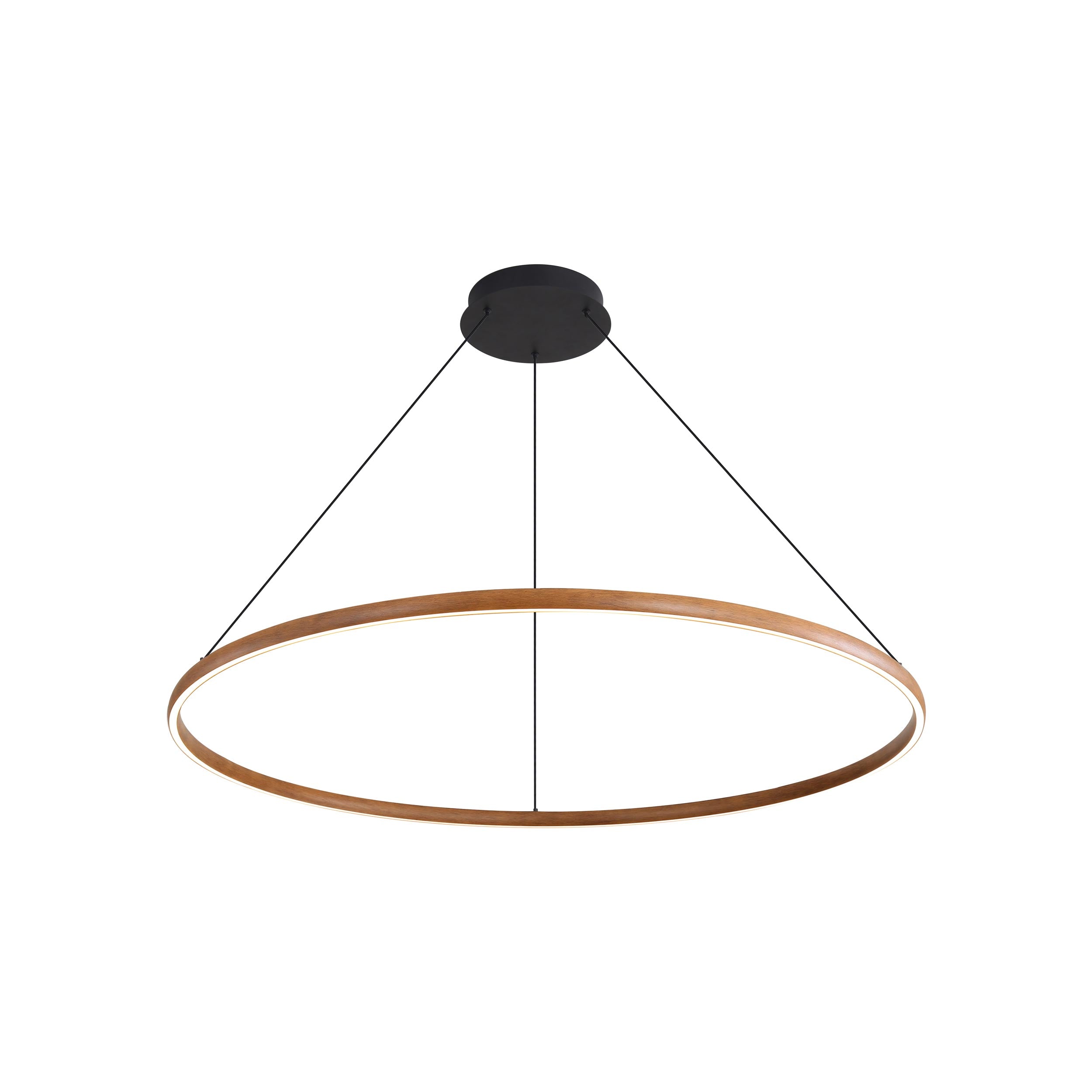 Veritas 47" Bi-directional LED Chandelier in Walnut - - Golden Lighting